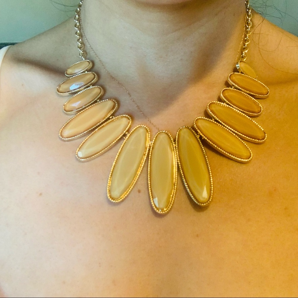 Vintage gold necklace and earrings set